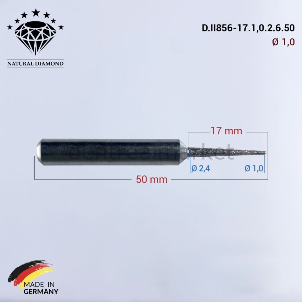 Imes Icore Wieland Elmas Cad Cam Drill 1,0 mm