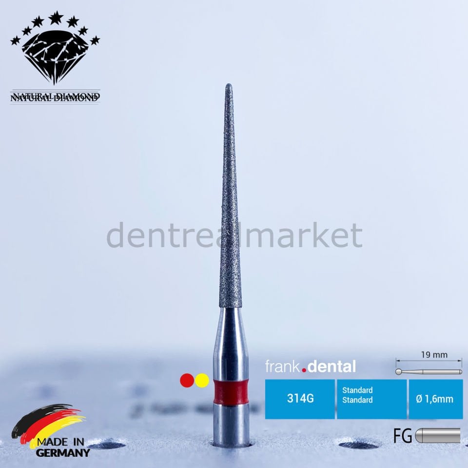 Doğal Elmas Frez - 859 - Arayüz - İğne Uç - 5 Adet