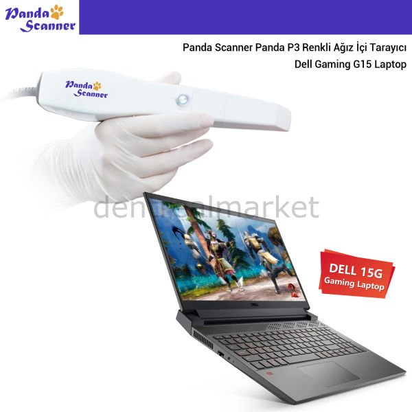 Panda P3 Renkli Ağız İçi Tarayıcı + Dell Gaming G15 Laptop