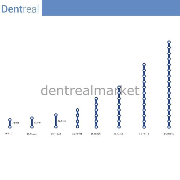 Titanyum Maxillofacial Plate Micro Kemik Plakası 0,6 mm
