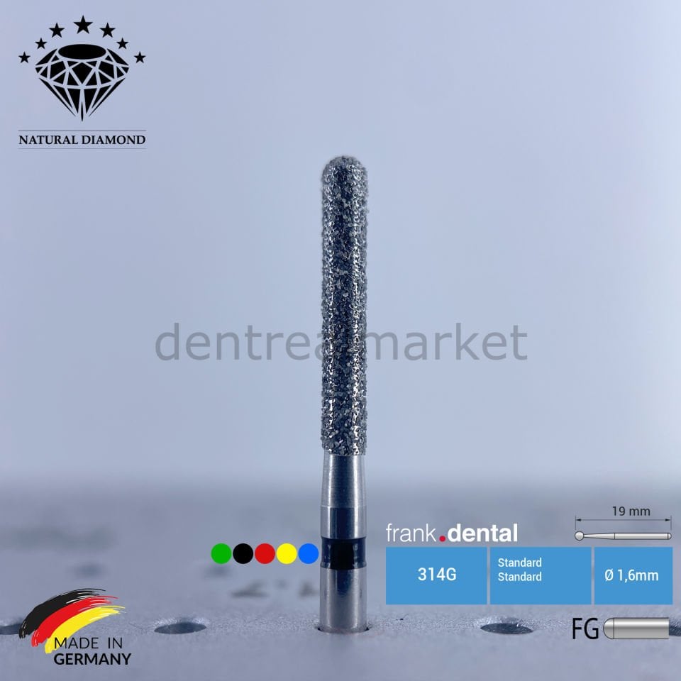 Doğal Elmas Frez - Aeratör - 882 - Silindir - 5 Adet