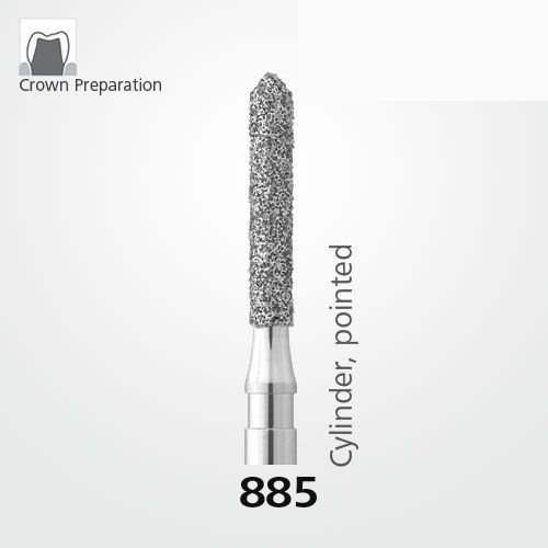 885 Sentetik Elmas Frez - 5 Adet - Silindir