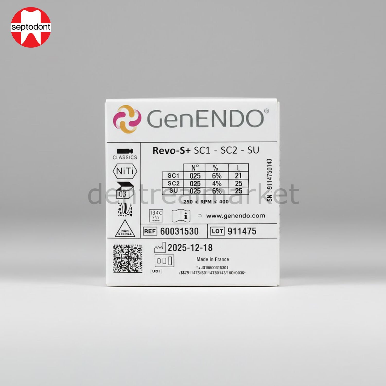 GenENDO Revo-S+ Asorti - 3'lü Eğe