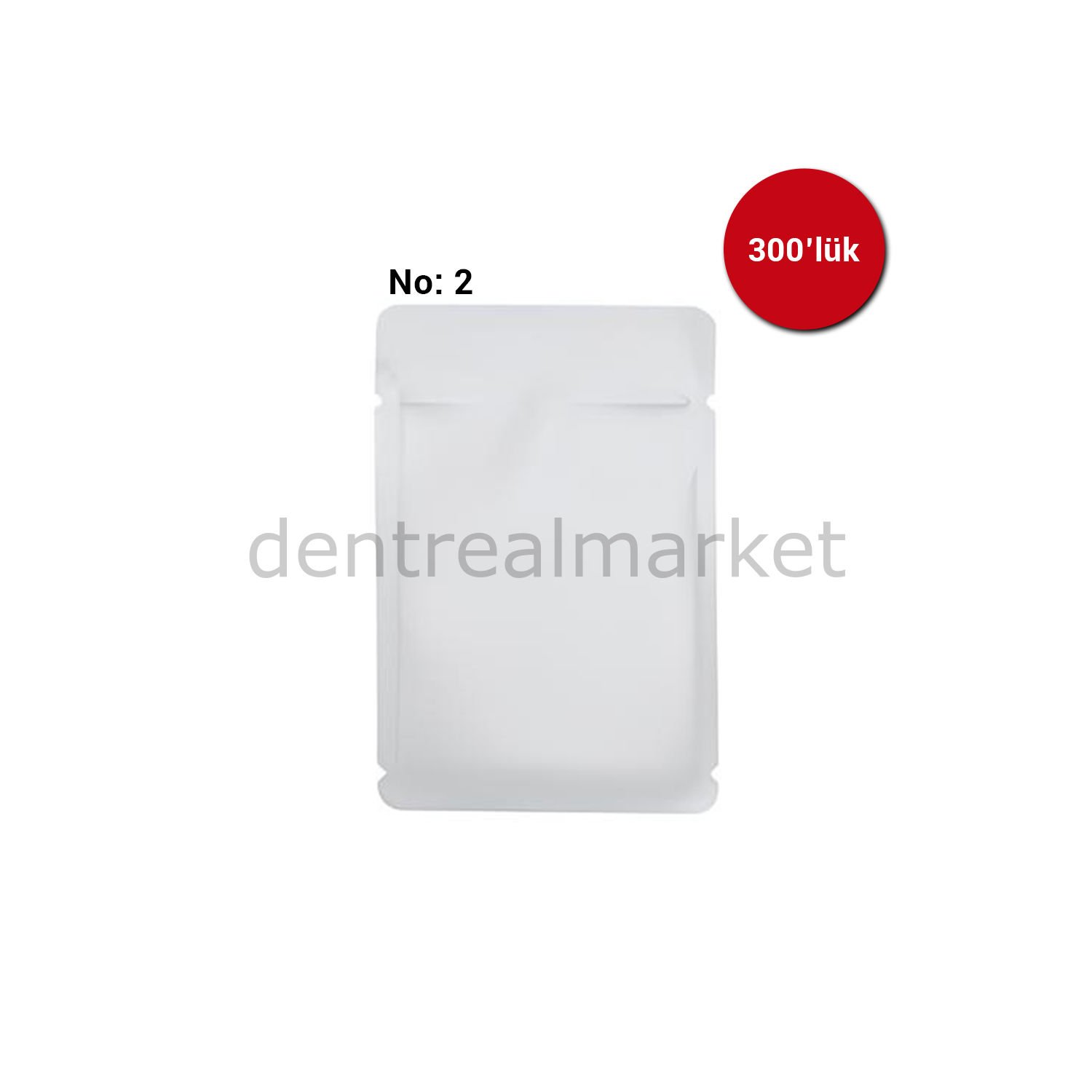 Fosfor Plak Kılıfı Beyaz No:2 300'lük Paket
