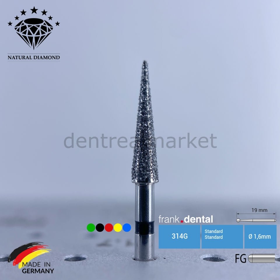 Doğal Elmas Frez - Aeratör - 859 - İğne Uç - 5 Adet