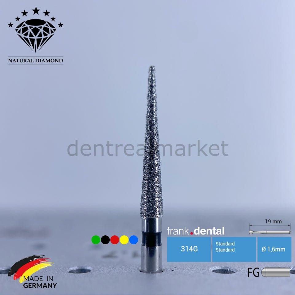 Doğal Elmas Frez - Aeratör - 859L - İğne Uç - 5 Adet
