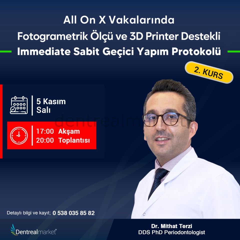 All On X Vakalarında Fotogrametrik Ölçü ve 3D Printer Destekli Immediate Sabit Geçici Yapım Protokolü