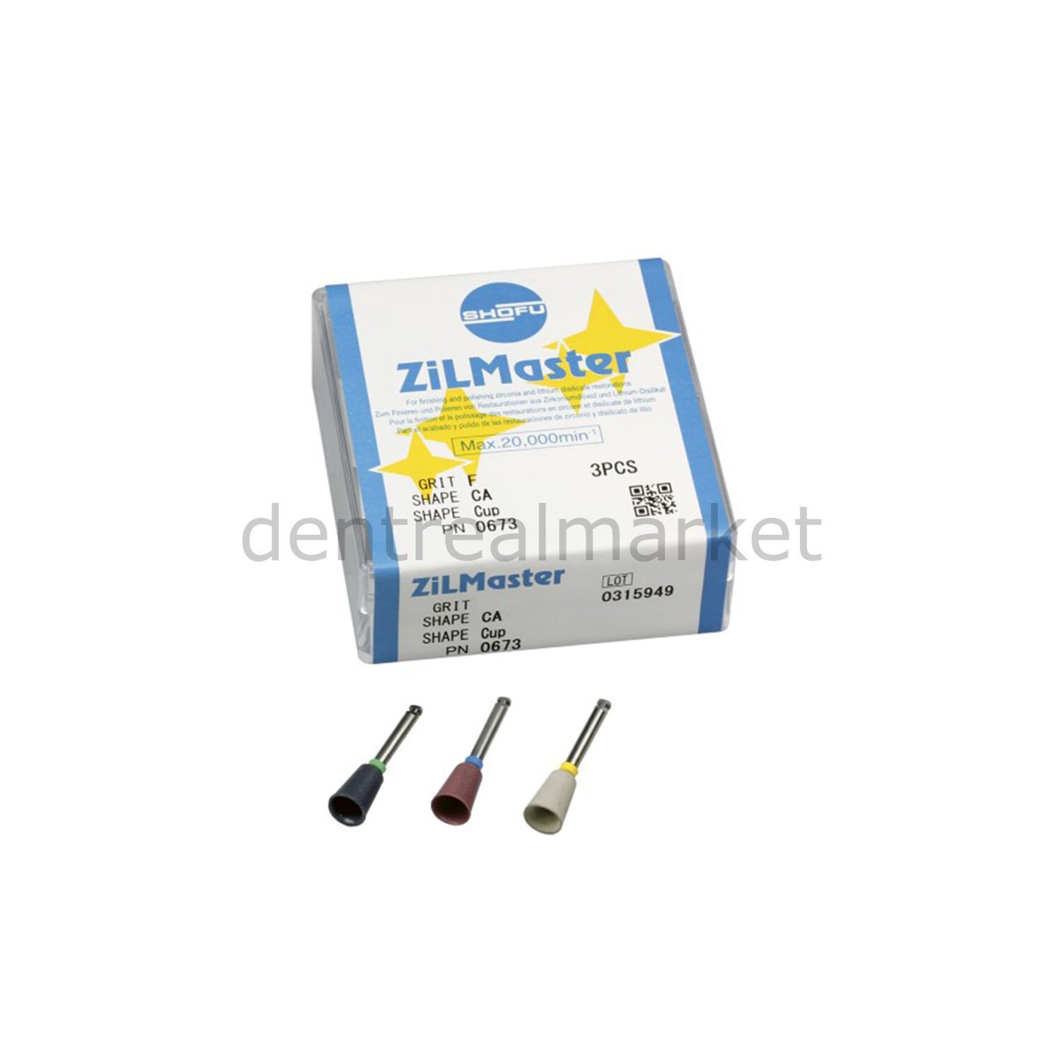 Zilmaster Fine Ca Cup - Polisaj Lastiği 3 Adet