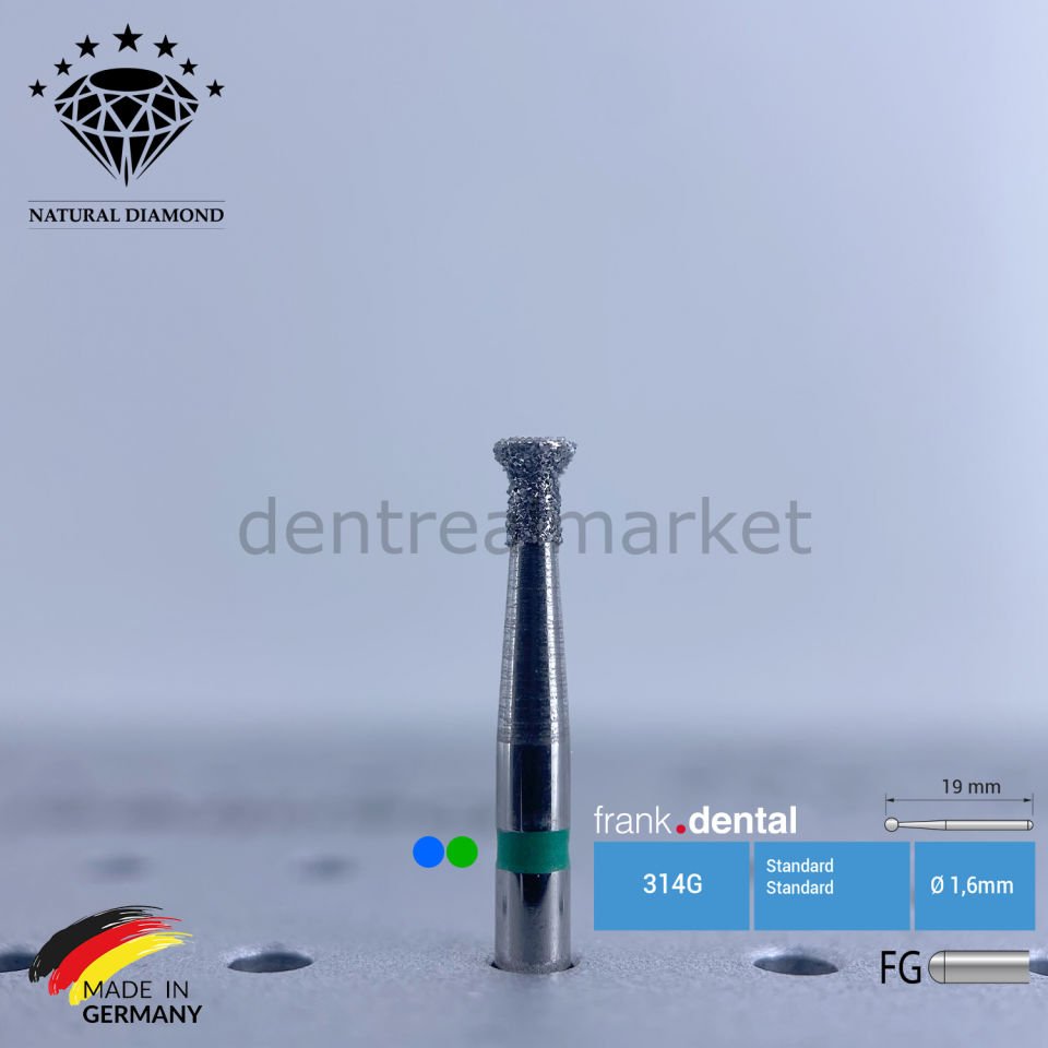 Doğal Elmas Frez - Aeratör - 809 - Ters Konik - 5 Adet