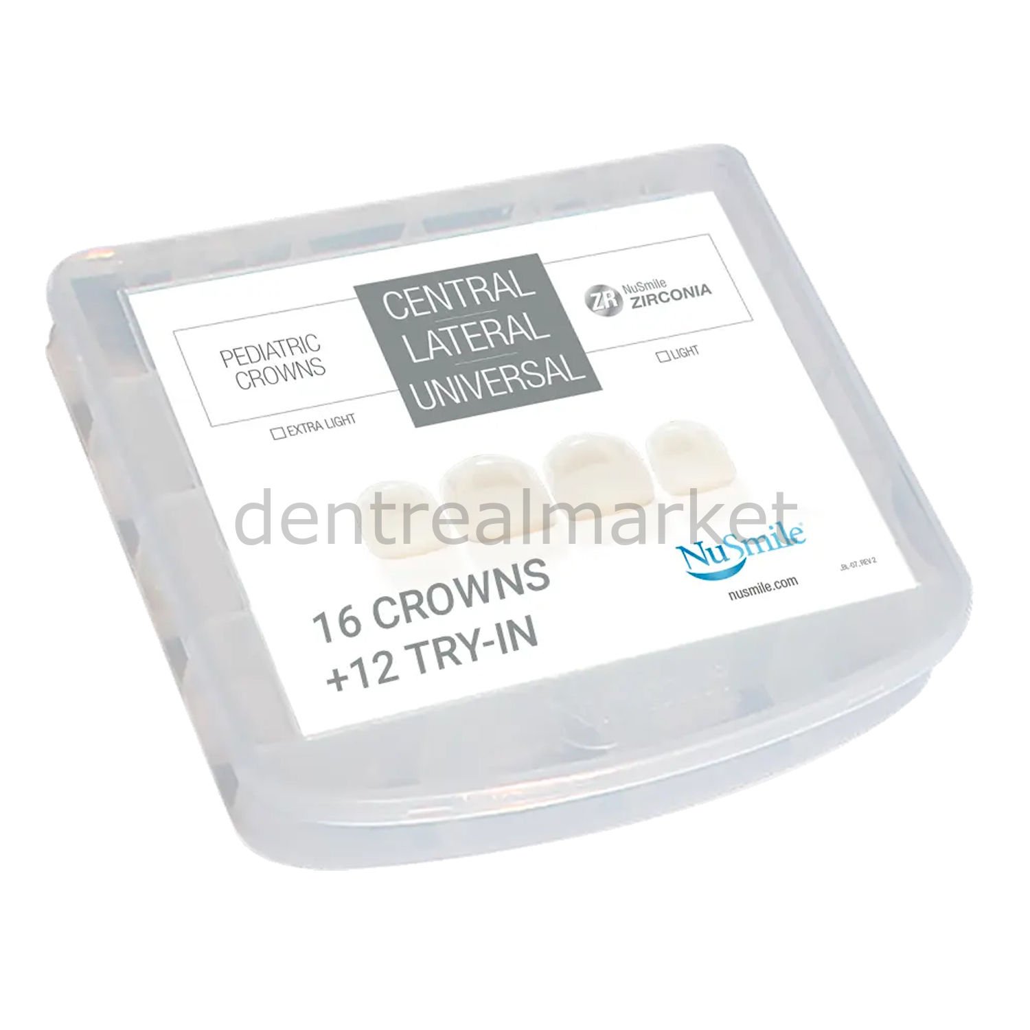 NuSmile ZR Anterior Pediatric Crowns Evaluation Kit