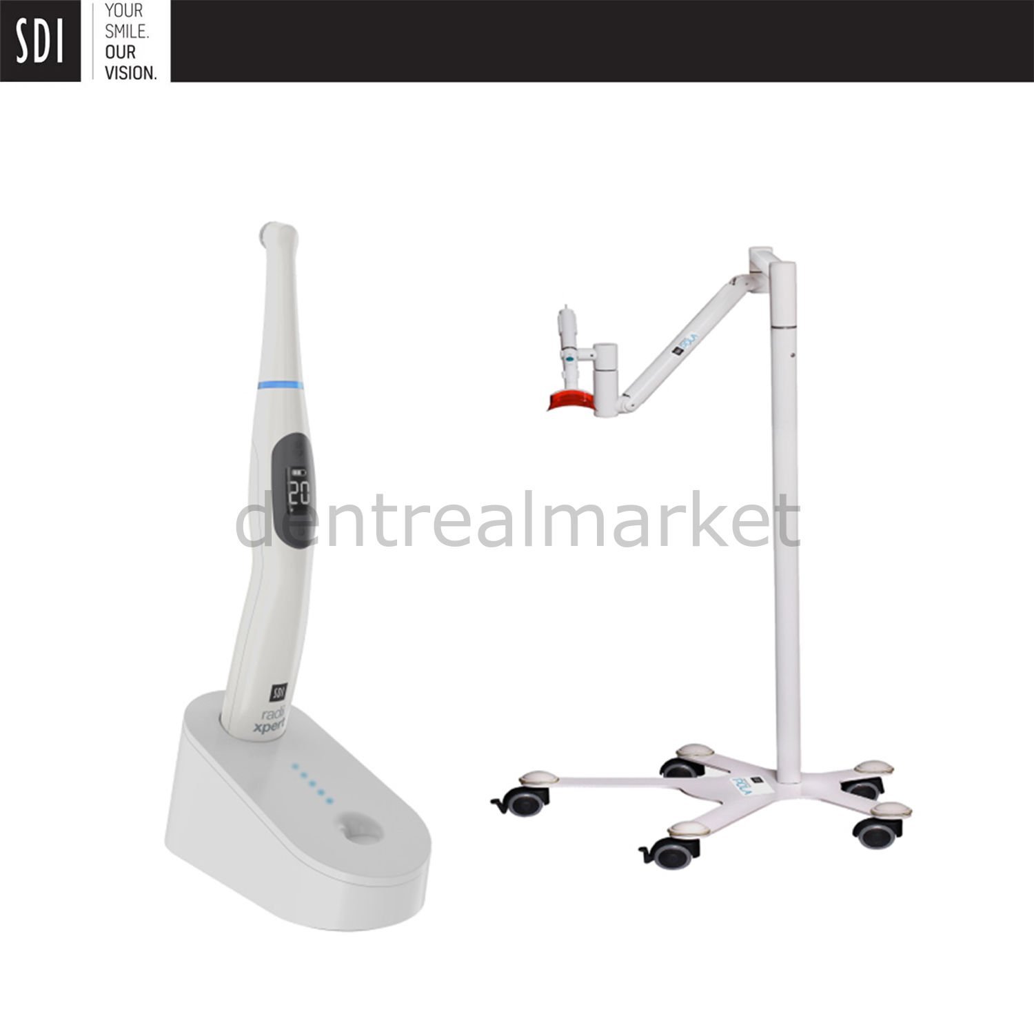 RADII Xpert Işınlı Led Dolgu Cihazı Beyazlatma Cihazı & Stand