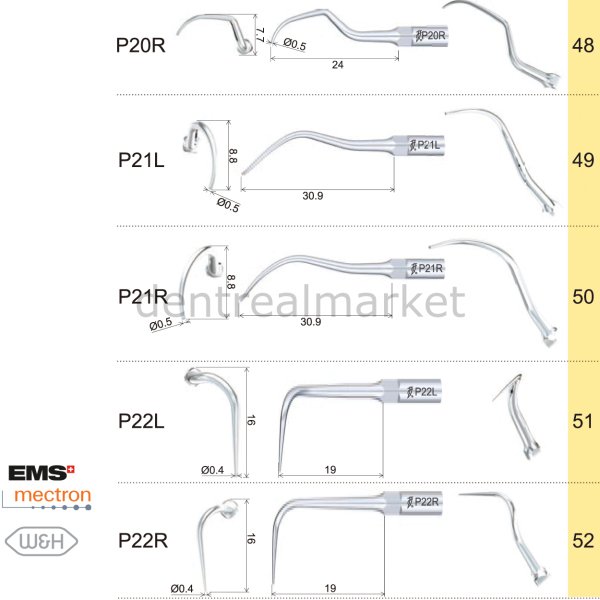 Kavitron Periodontic Uç P1 - Ems,Mectron,Woodpecker,WH Uyumlu