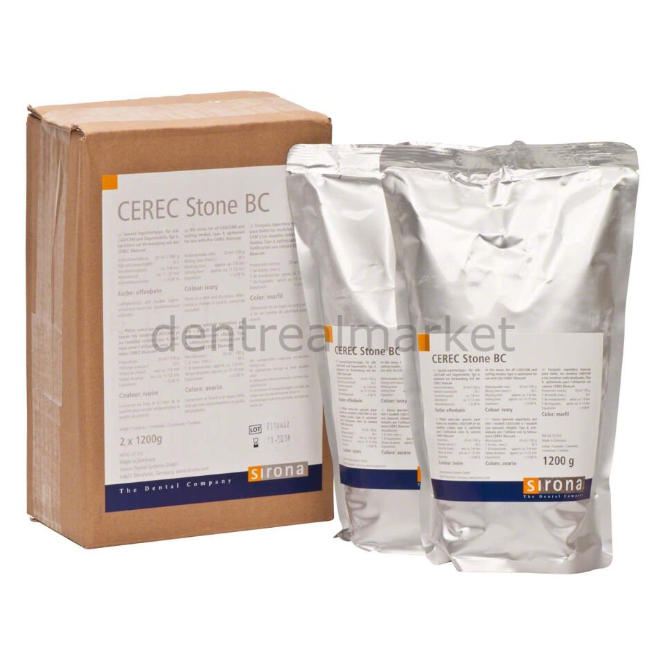 Cerec Stone Bc - Cerec Sert Alçı 2*1,2 kg