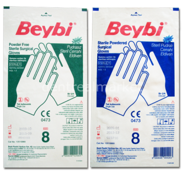 Gold Steril Latex Cerrahi Eldiven - 250 Çift