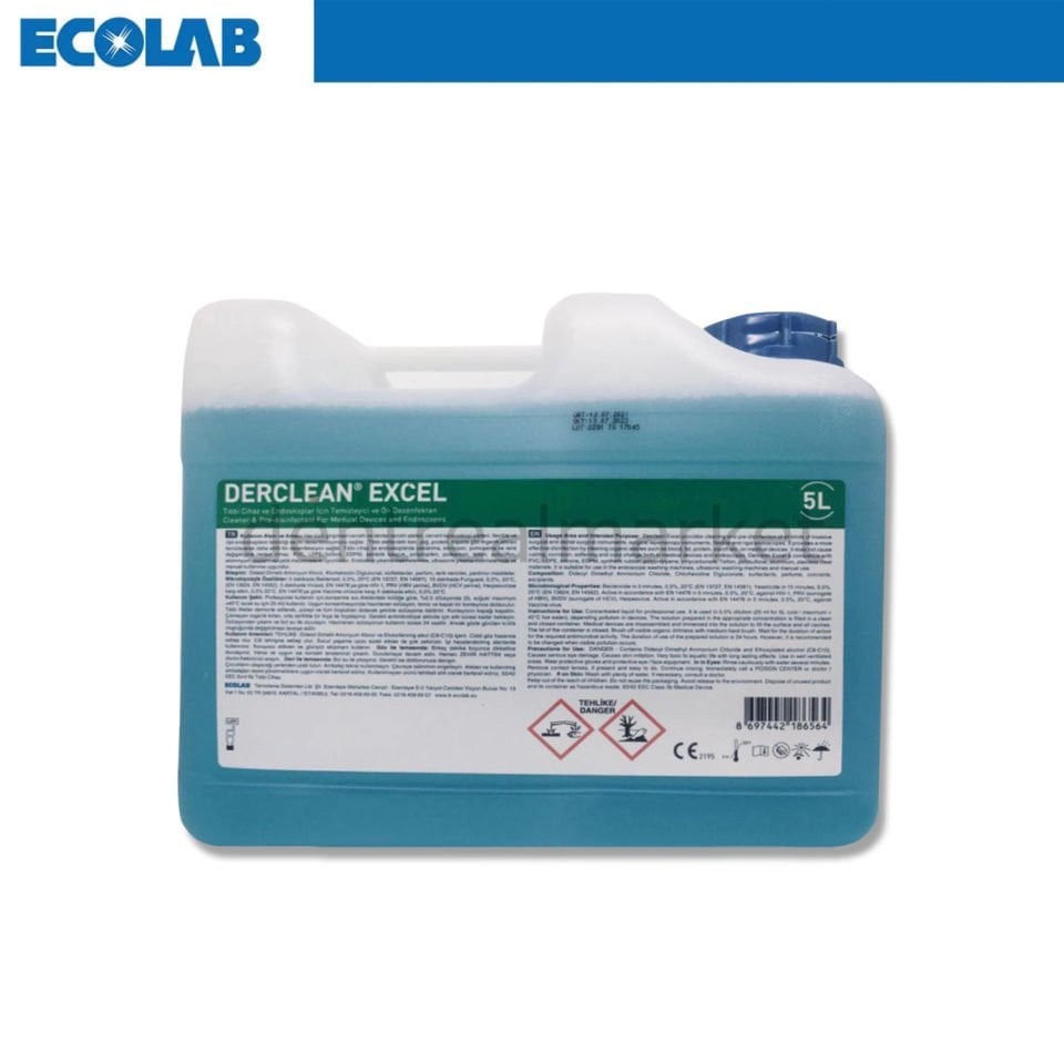 Derclean excel Konsantre Alet Dezenfektanı 5 Lt