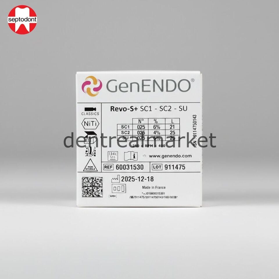 GenENDO Revo-S+ 6'lı Eğe - 25 mm + BioRoot Flow Kampanya