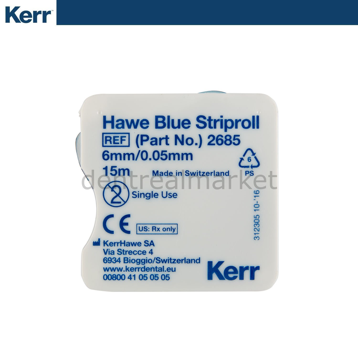 Striproll Matris Bandı 15 Mt Mavi - 6 mm