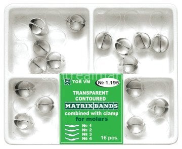 Transparan Molar Klipsli Matris Bandı