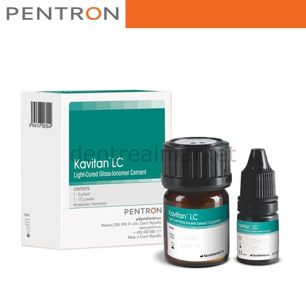 Kavitan LC Işıkla Sertleşen Cam İyonomer Kaide 12 gr Toz + 5 ml Likit