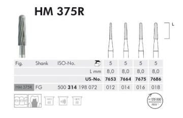 HM375R Carpide Cila Frezi - 5 Adet