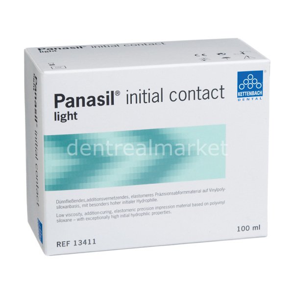 Panasil İnital Contact 2x50 ml A Tipi Silikon 2.ölçü Light