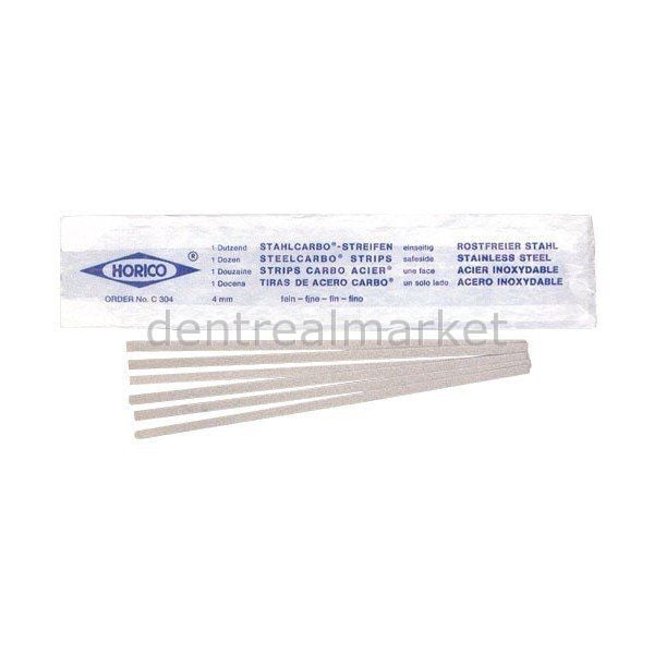 Amalgam Zımparası Metal Şerit - Çift Taraflı - 12 Adet