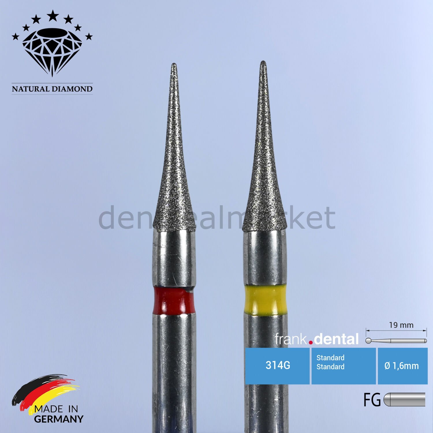 Elmas Frez - Bitim ve Cila - 392 - İğne Uç - 2 Adet