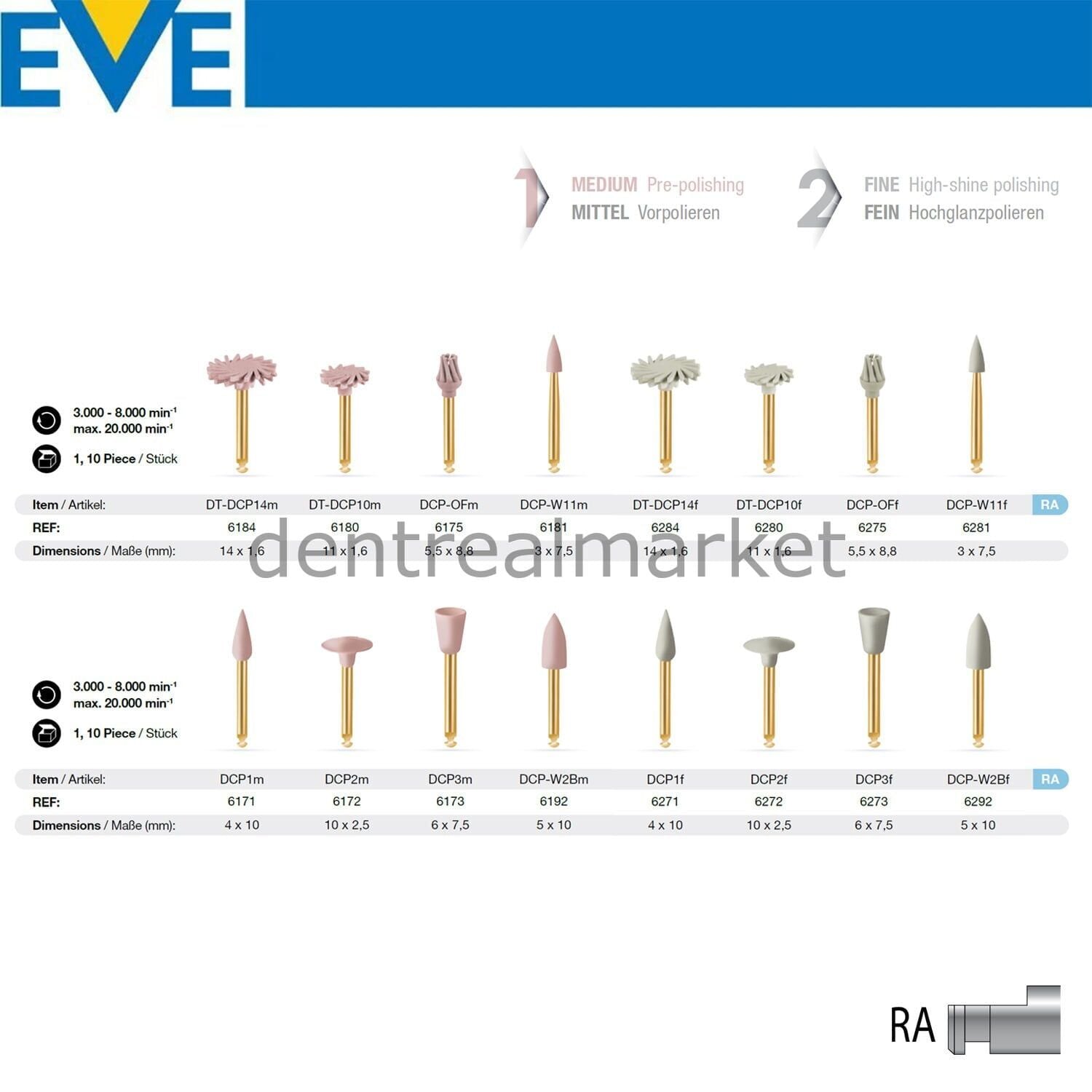 Diacomp Plus Kompozit Cila Refill - Anguldruva Fine - DCP-W11f