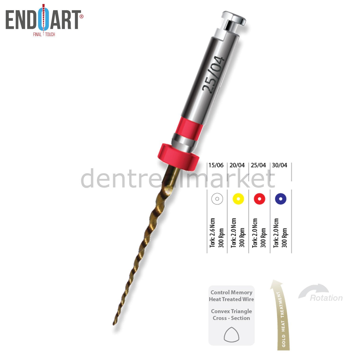 EndoArt Pedo Gold Pediatrik Kanal Eğesi 18 mm