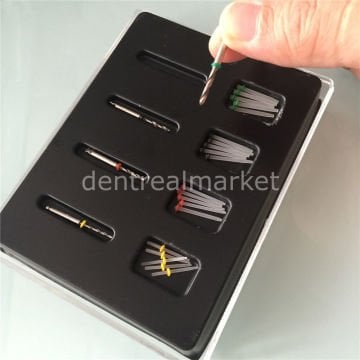 Fiber Post Set Düz 40 Adet Post ve 4 Diril