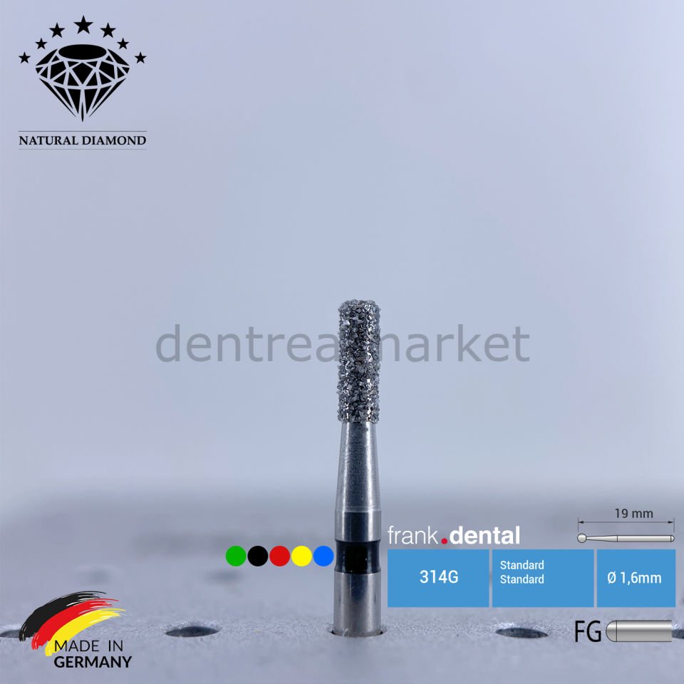 Doğal Elmas Frez - Aeratör - 835KR - Silindir - 5 Adet