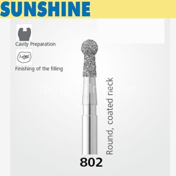 802 Sentetik Elmas Frez - 5 Adet