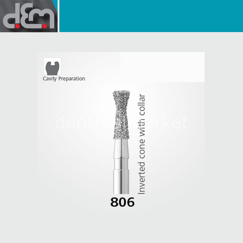 DX Sentetik Elmas Frez - 806 - Ters Konik - 10 Adet