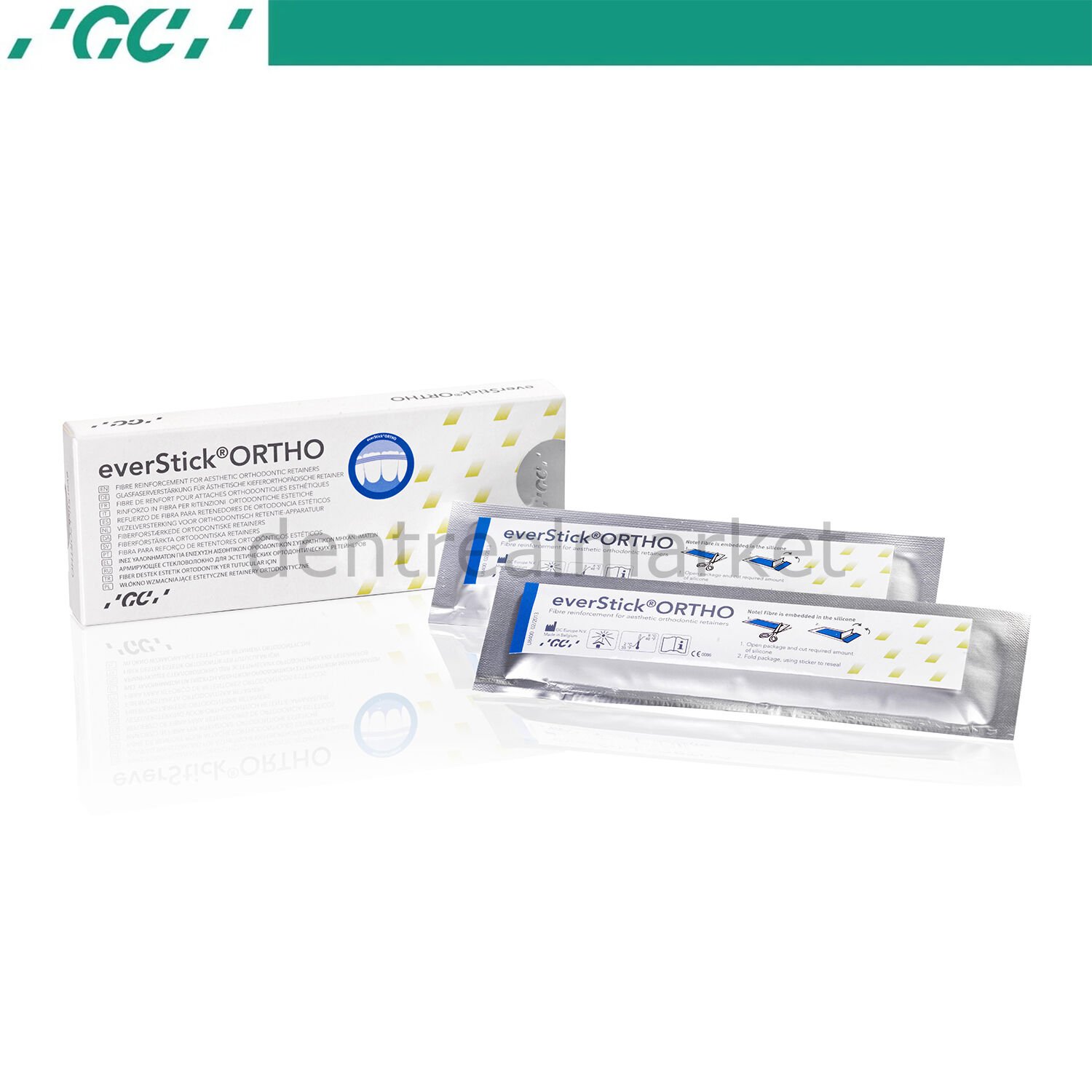 EverStick ORTHO 2*12 cm- Fiber Splint - Fiber Takviyeli Orthodontik Retainer