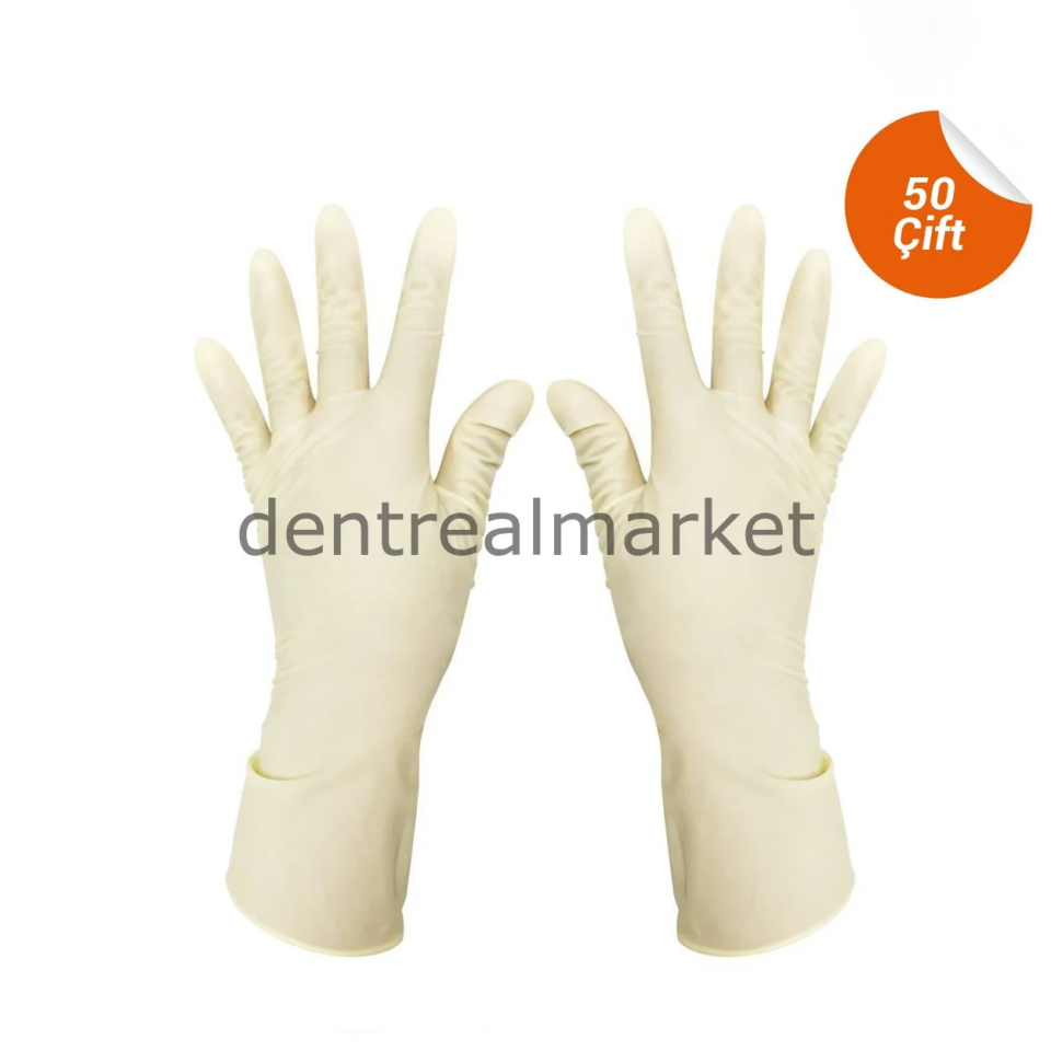 Steril Latex Pudralı Cerrahi Eldiven - 50 Çift