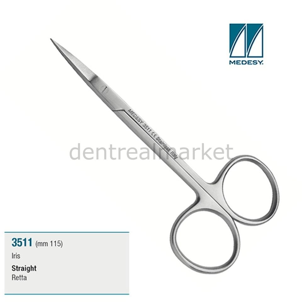 İris Cerrahi Makas Düz 11 cm