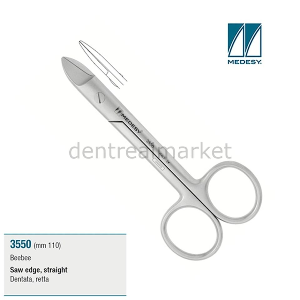 Beebee Düz Kron Makası 11 cm