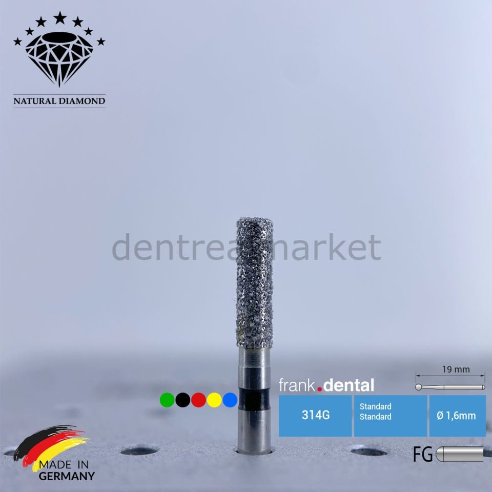 Doğal Elmas Frez - Aeratör - 836 - Silindir - 5 Adet