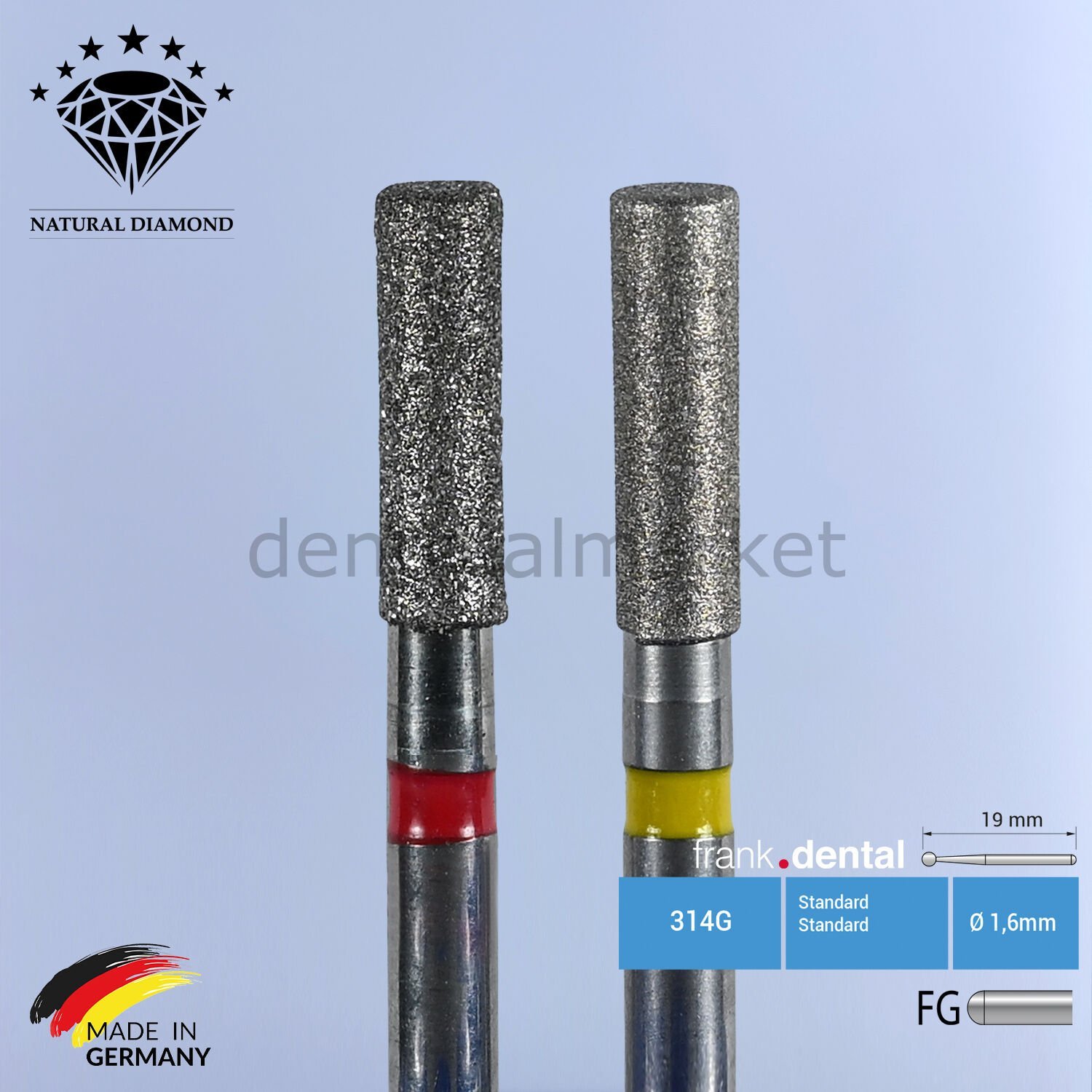 Elmas Frez - Bitim ve Cila - 836 - Silindir - 2 Adet