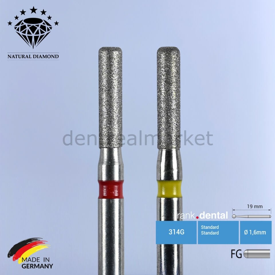 Elmas Frez - Bitim ve Cila - 836KR - Silindir - 2 Adet