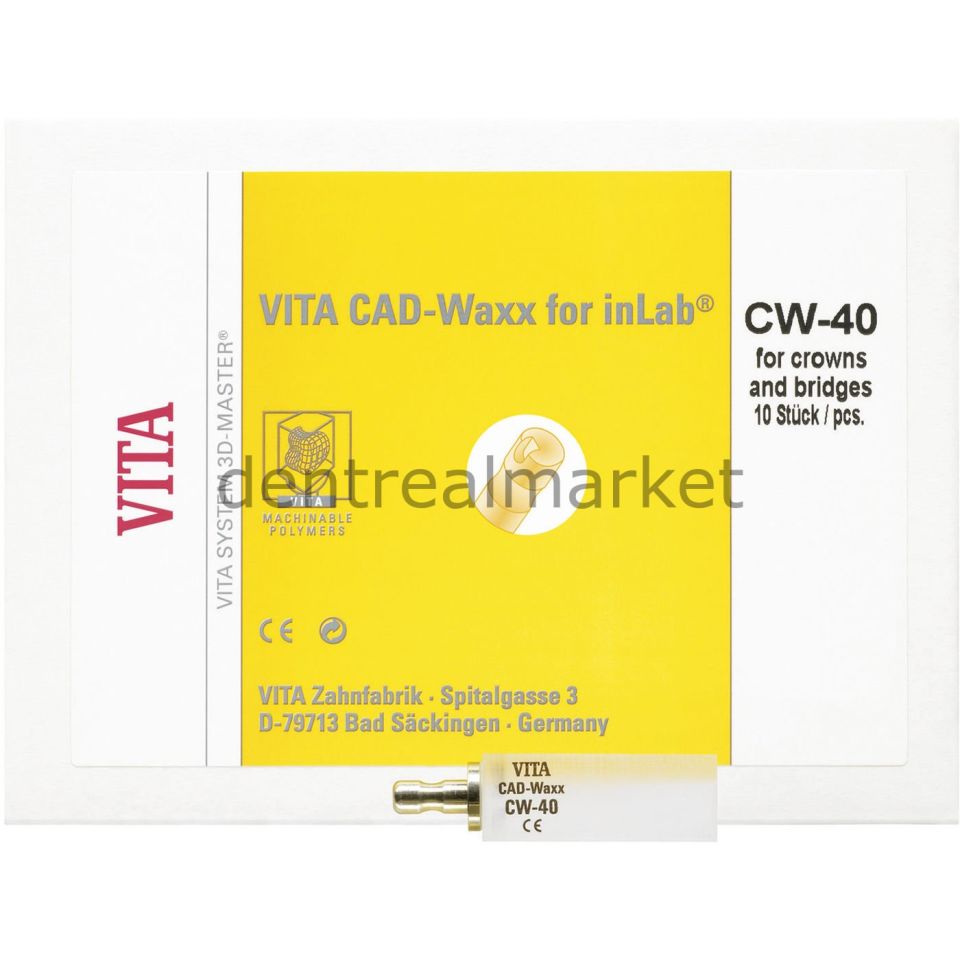 Vita Cad-Waax CW-40 - İşlenebilir Akrilik Polimer Blok 2'lik