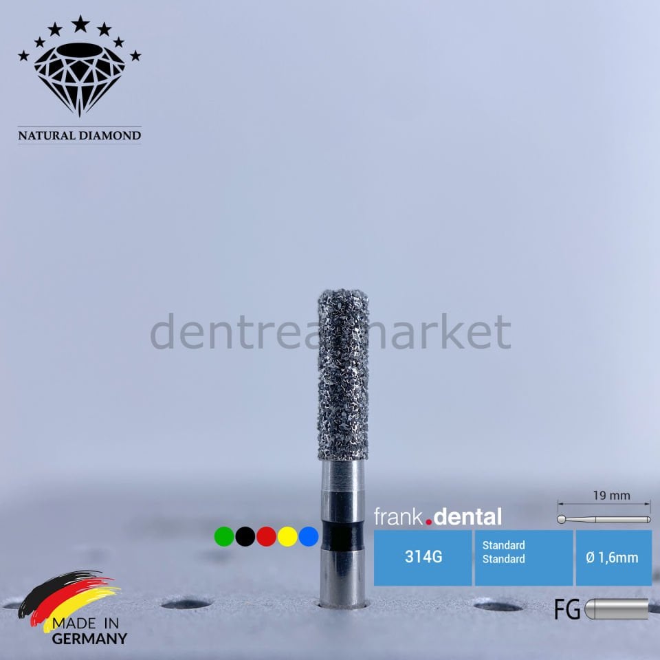 Doğal Elmas Frez - Aeratör - 836KR - Silindir - 5 Adet