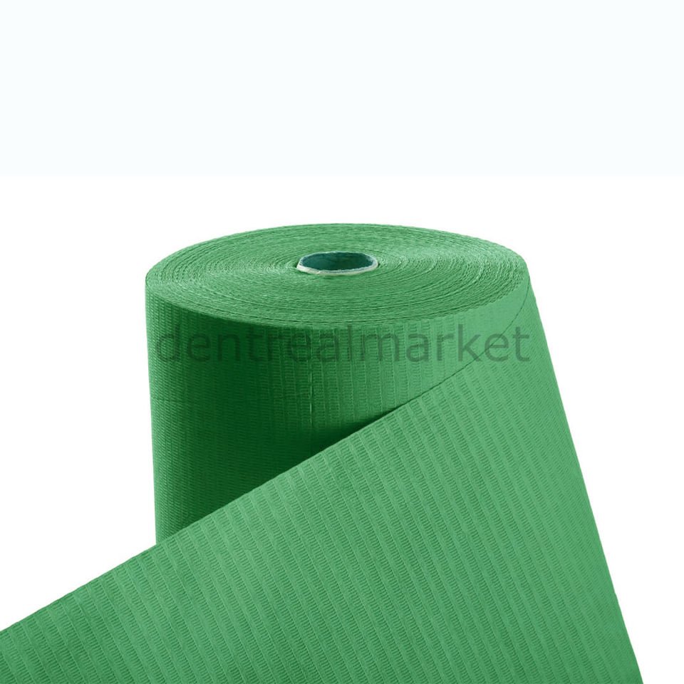 Avrupa Rulo Dişci Hasta Önlüğü - Dark Green