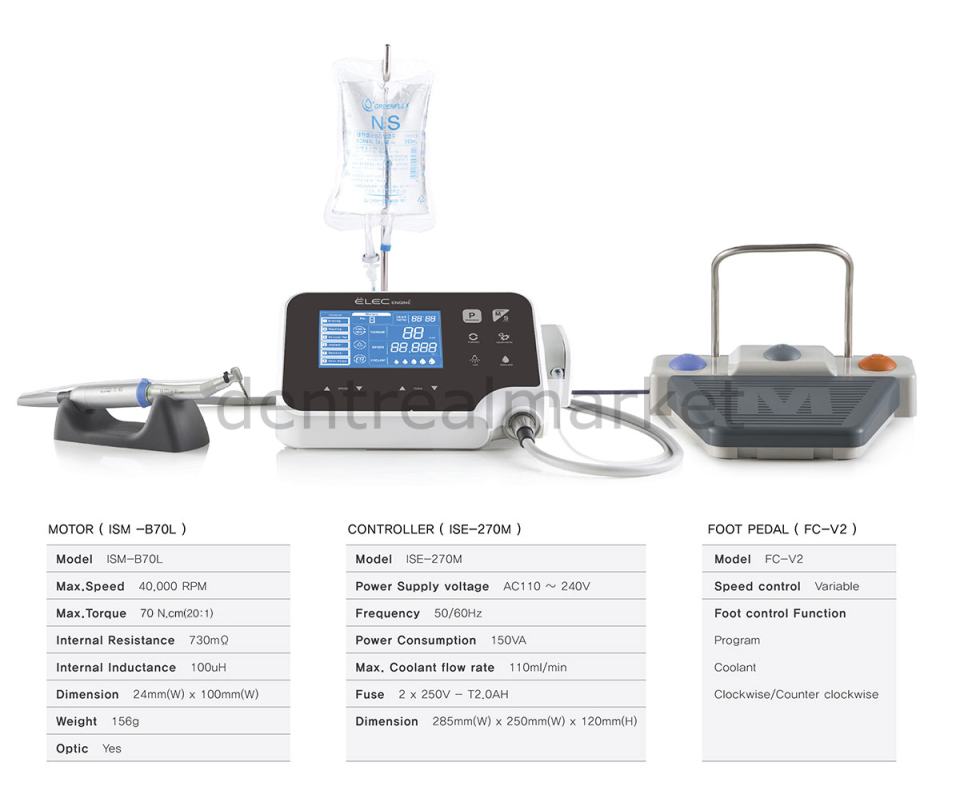 Implant Motor IMPLA-NX LED Fizyodispanser