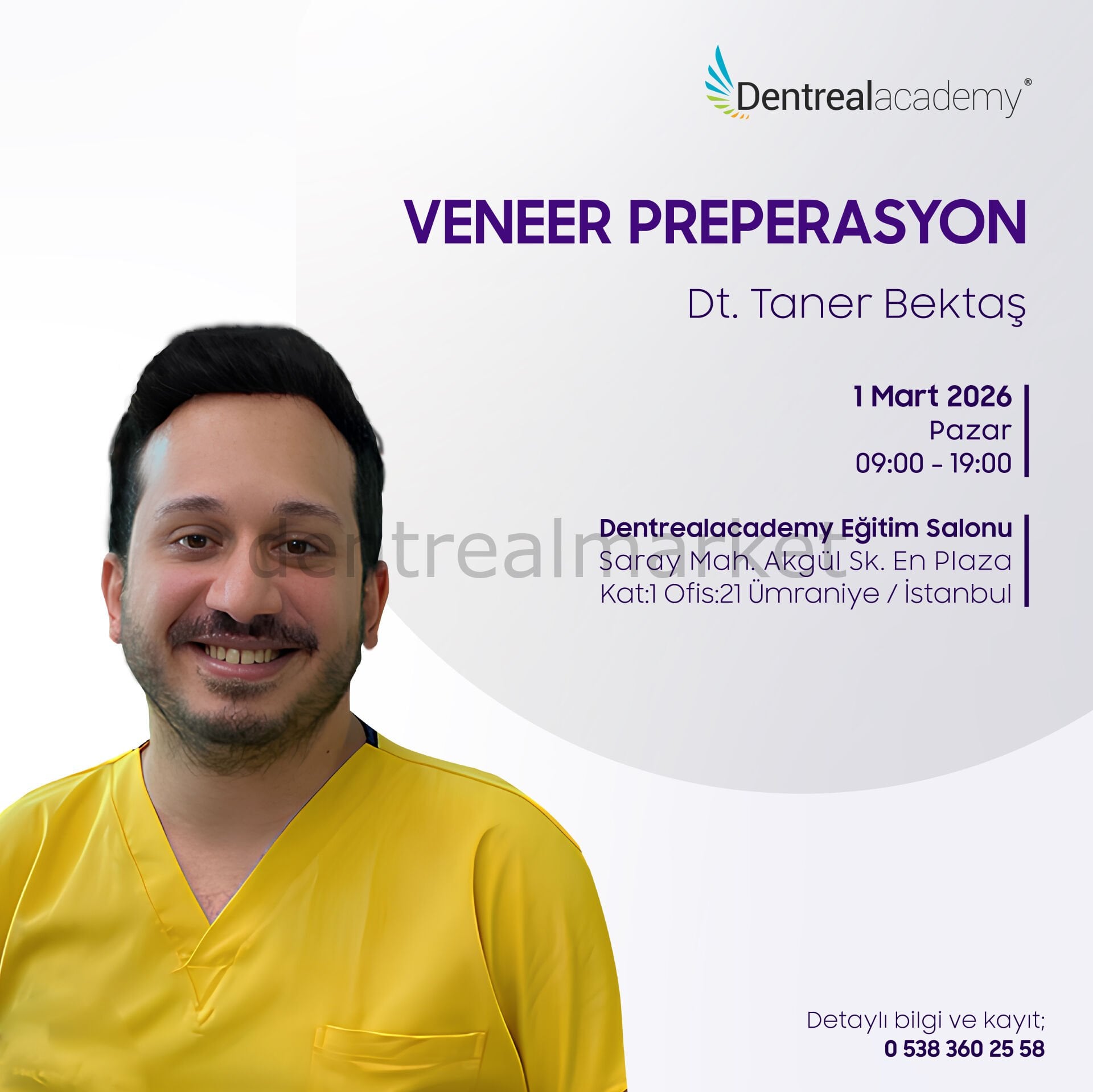 Veneer Preperasyon - Hands-On - Dt. Taner Bektaş