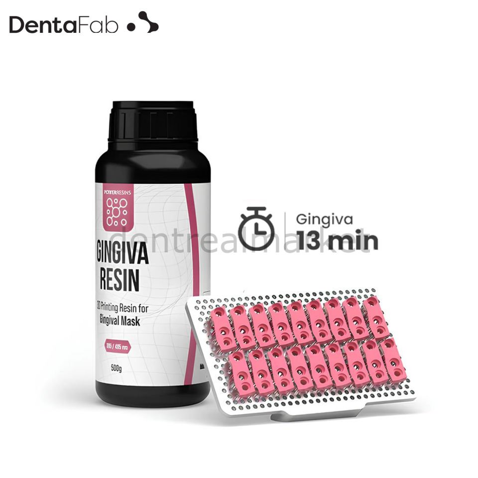 3D Yazıcı Reçine - Powerresins Gingiva - 1000 gr