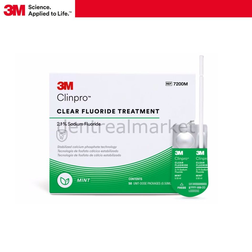 Clinpro Clear Florür Tedavisi - Tek Kullanımlık L-Pop 50 Adet Nane