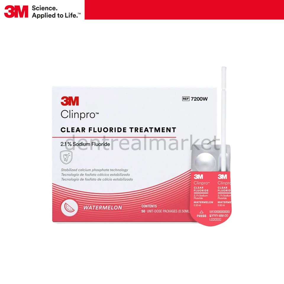 Clinpro Clear Florür Tedavisi - Tek Kullanımlık L-Pop 50 Adet Karpuz