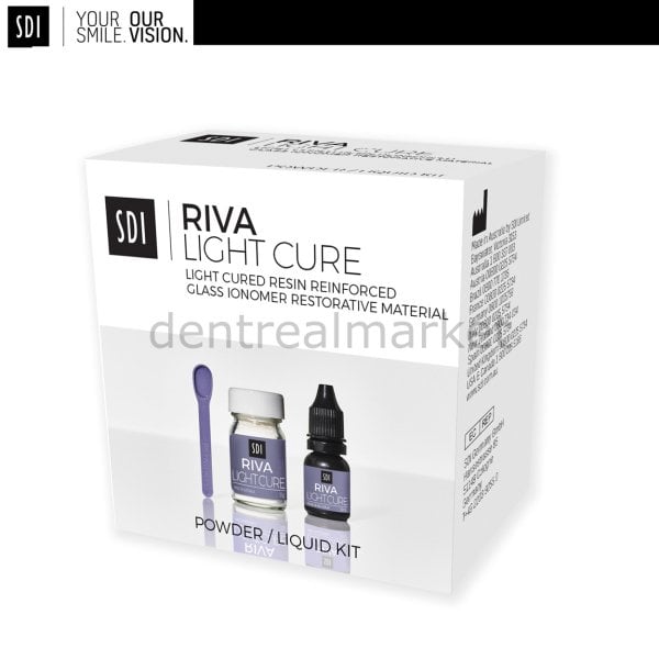 Riva Light Cure - Işıkla Sertleşen Cam İonomer Siman - Toz-Likit