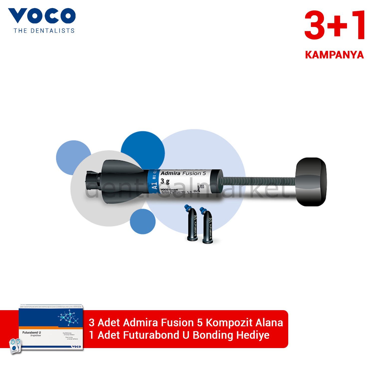 Admira Fusion 5 Üniversal Nano Hibrid Kompozit 3 gr  - 3+1 Kampanya